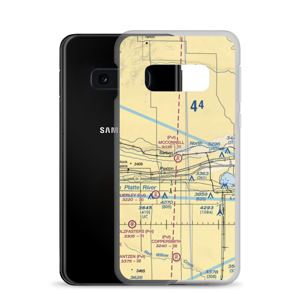 Mc Connell Field Airport (04NE) VFR Sectional Samsung Case Samsung Galaxy S10e model shown