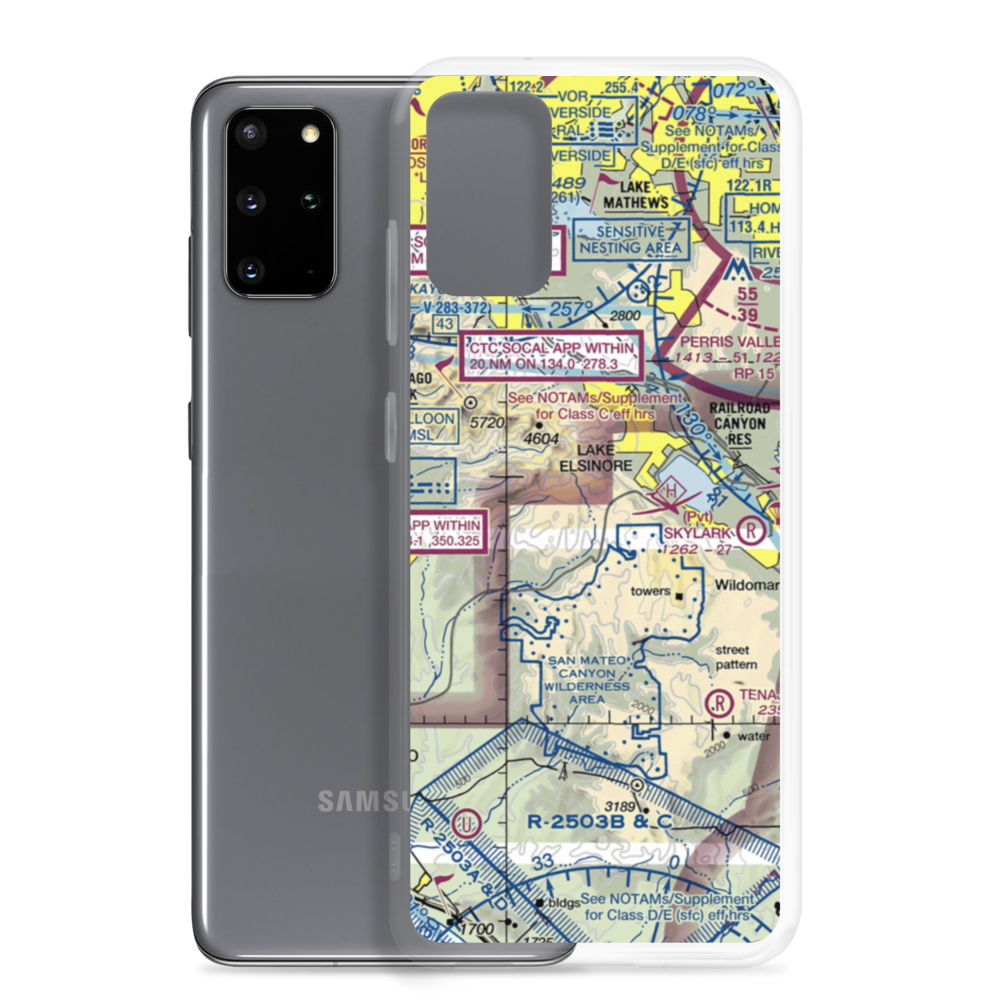 Mc Conville Airstrip (CA42) VFR Sectional Samsung Case Samsung Galaxy S20 Plus model shown
