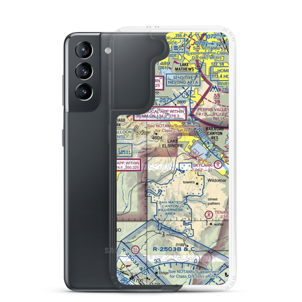 Mc Conville Airstrip (CA42) VFR Sectional Samsung Case Samsung Galaxy S21 model shown