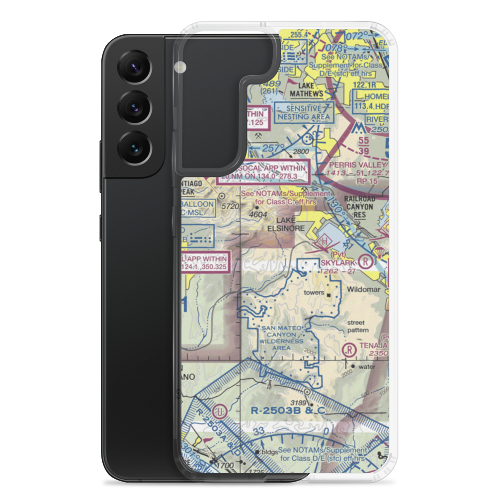 Mc Conville Airstrip (CA42) VFR Sectional Samsung Case Samsung Galaxy S22 Plus model shown