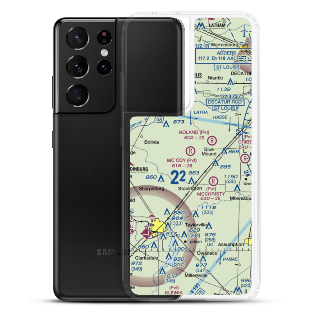 Mc Coy Airport (3IS1) VFR Sectional Samsung Case Samsung Galaxy S21 Ultra model shown