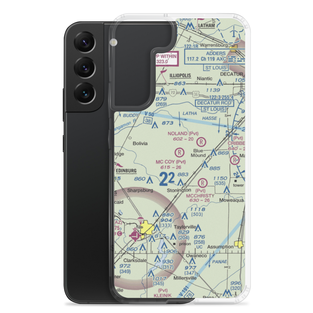 Mc Coy Airport (3IS1) VFR Sectional Samsung Case Samsung Galaxy S22 Plus model shown