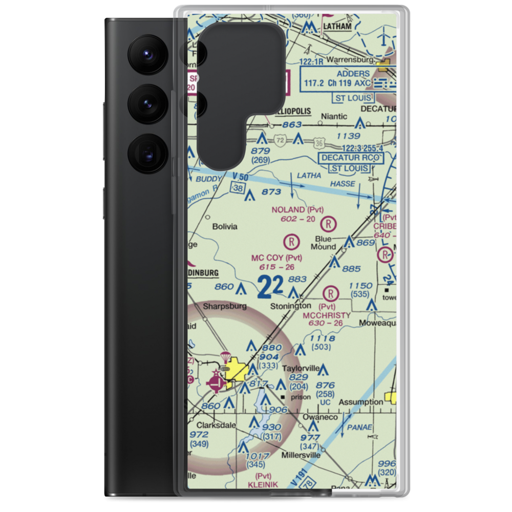 Mc Coy Airport (3IS1) VFR Sectional Samsung Case Samsung Galaxy S22 Ultra model shown