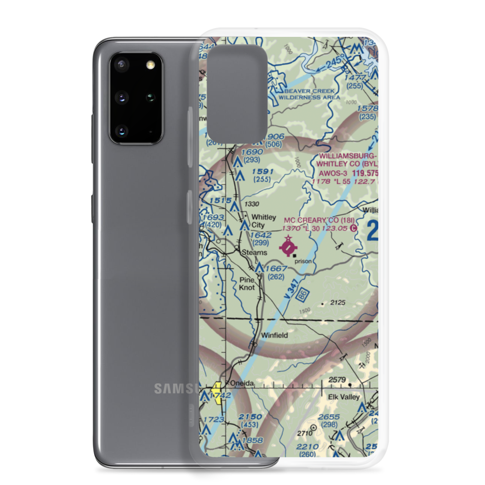 Mc Creary County Airport (18I) VFR Sectional Samsung Case Samsung Galaxy S20 Plus model shown