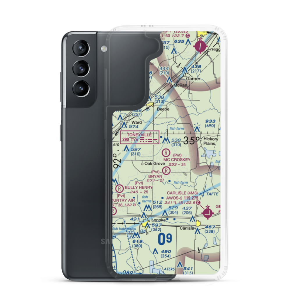 Mc Croskey Field (12XS) VFR Sectional Samsung Case Samsung Galaxy S21 model shown