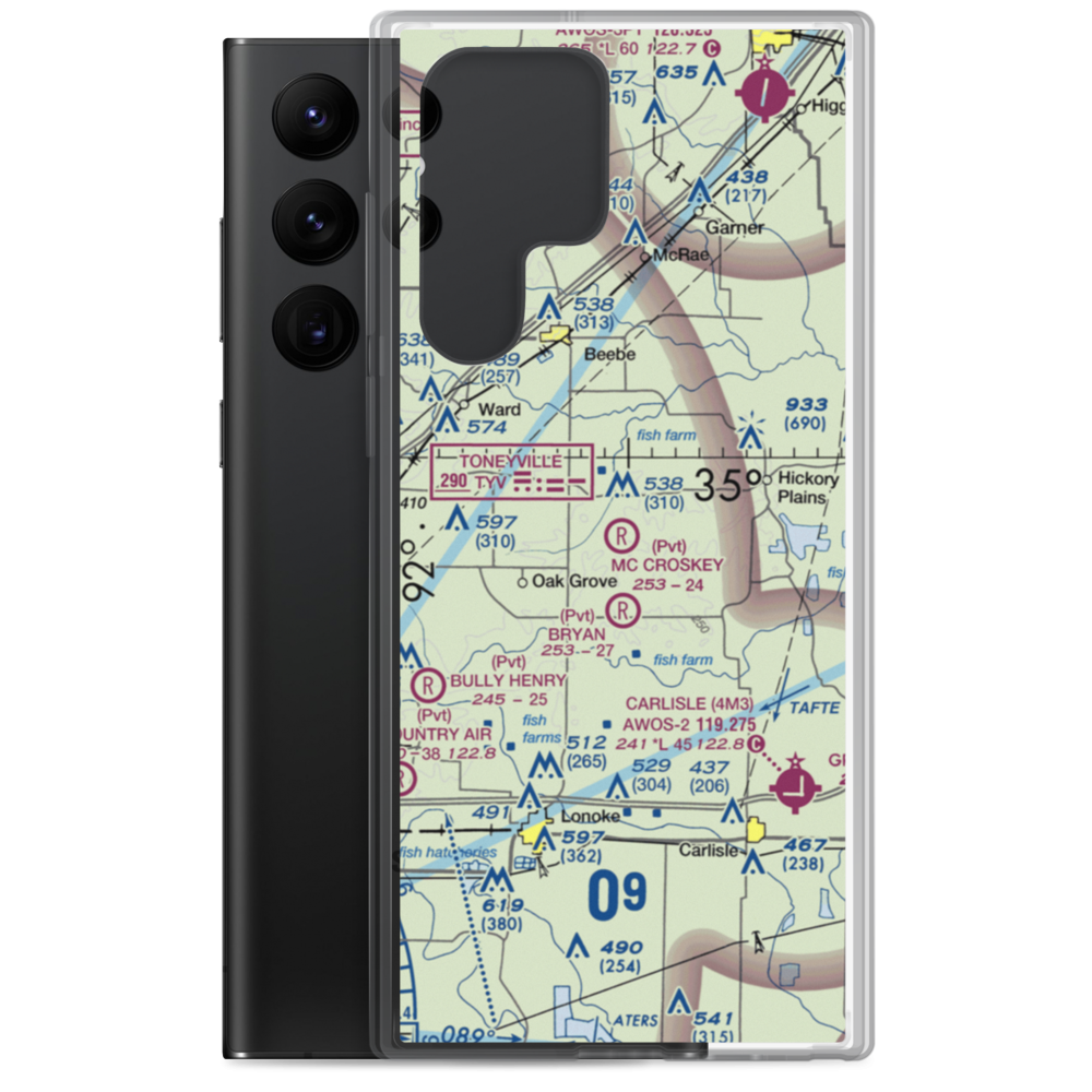 Mc Croskey Field (12XS) VFR Sectional Samsung Case Samsung Galaxy S22 Ultra model shown