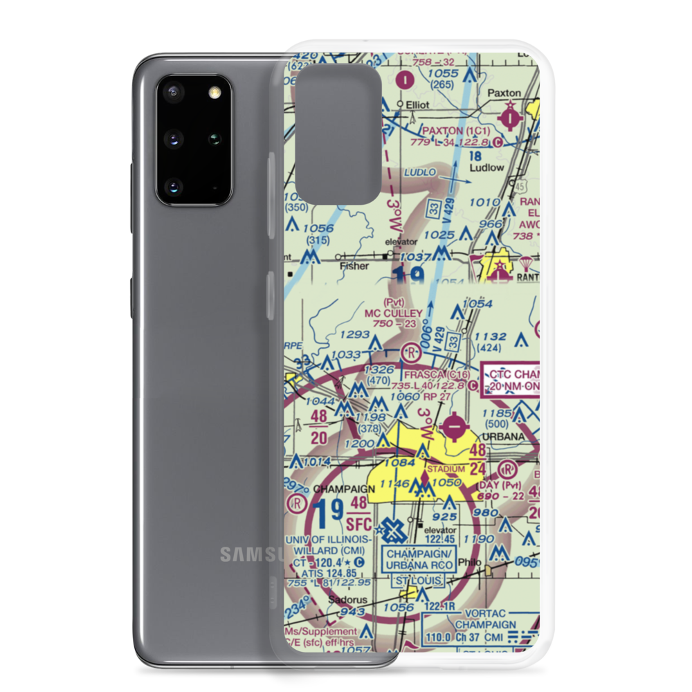 Mc Culley Airport (IL56) VFR Sectional Samsung Case Samsung Galaxy S20 Plus model shown