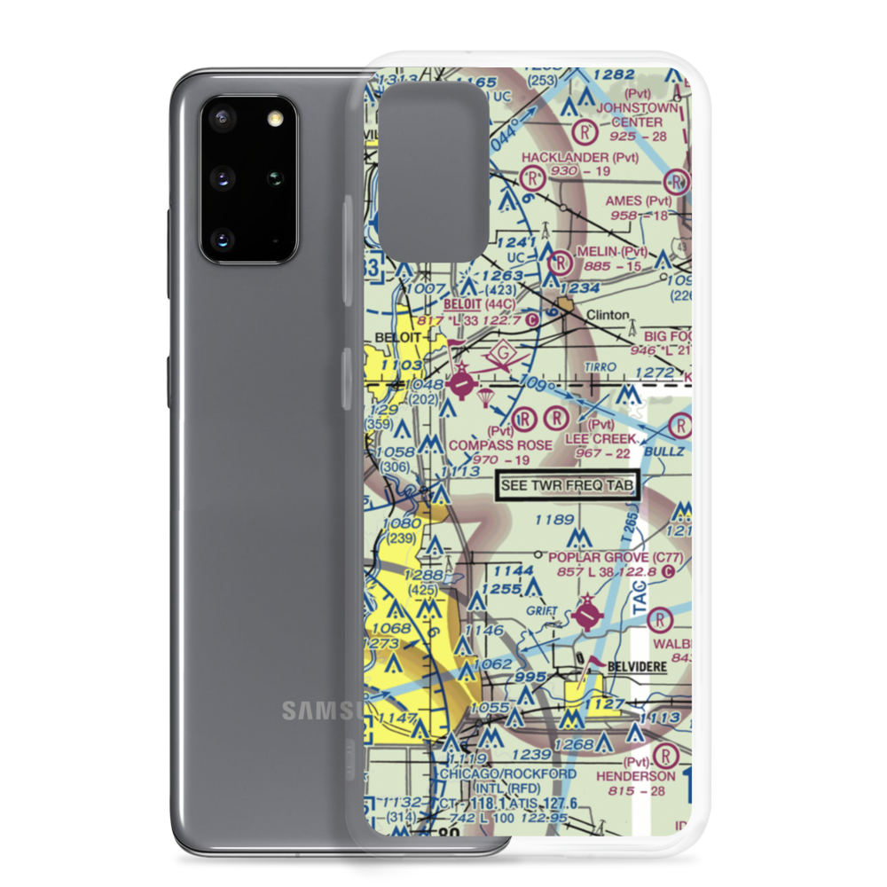 Mc Curdy Strip (LL90) VFR Sectional Samsung Case Samsung Galaxy S20 Plus model shown