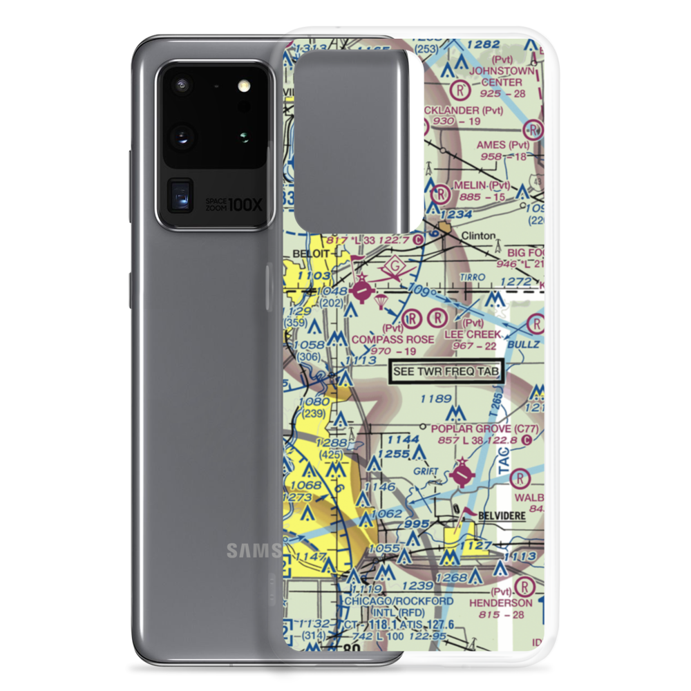 Mc Curdy Strip (LL90) VFR Sectional Samsung Case Samsung Galaxy S20 Ultra model shown