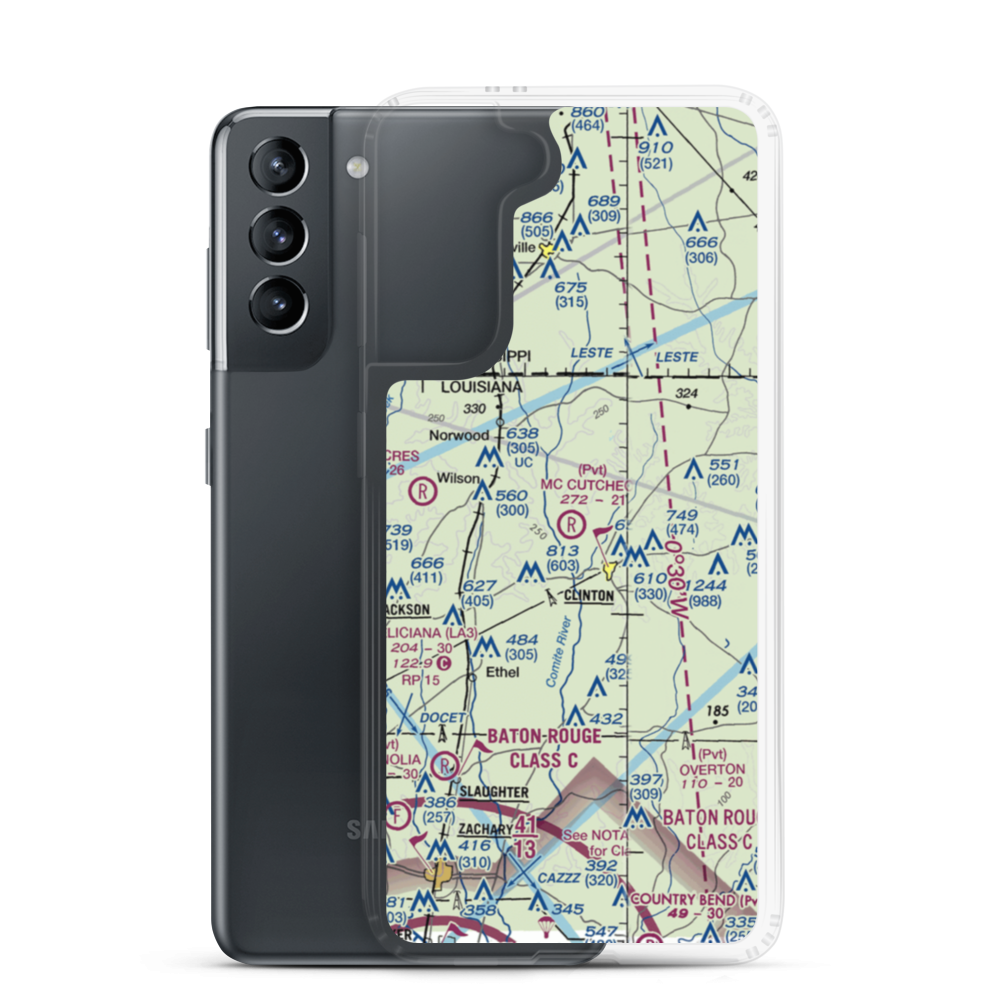 Mc Cutcheon Field (LA83) VFR Sectional Samsung Case Samsung Galaxy S21 model shown