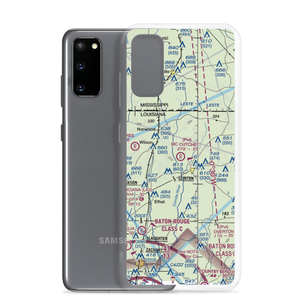 Mc Cutcheon Field (LA83) VFR Sectional Samsung Case Samsung Galaxy S20 model shown