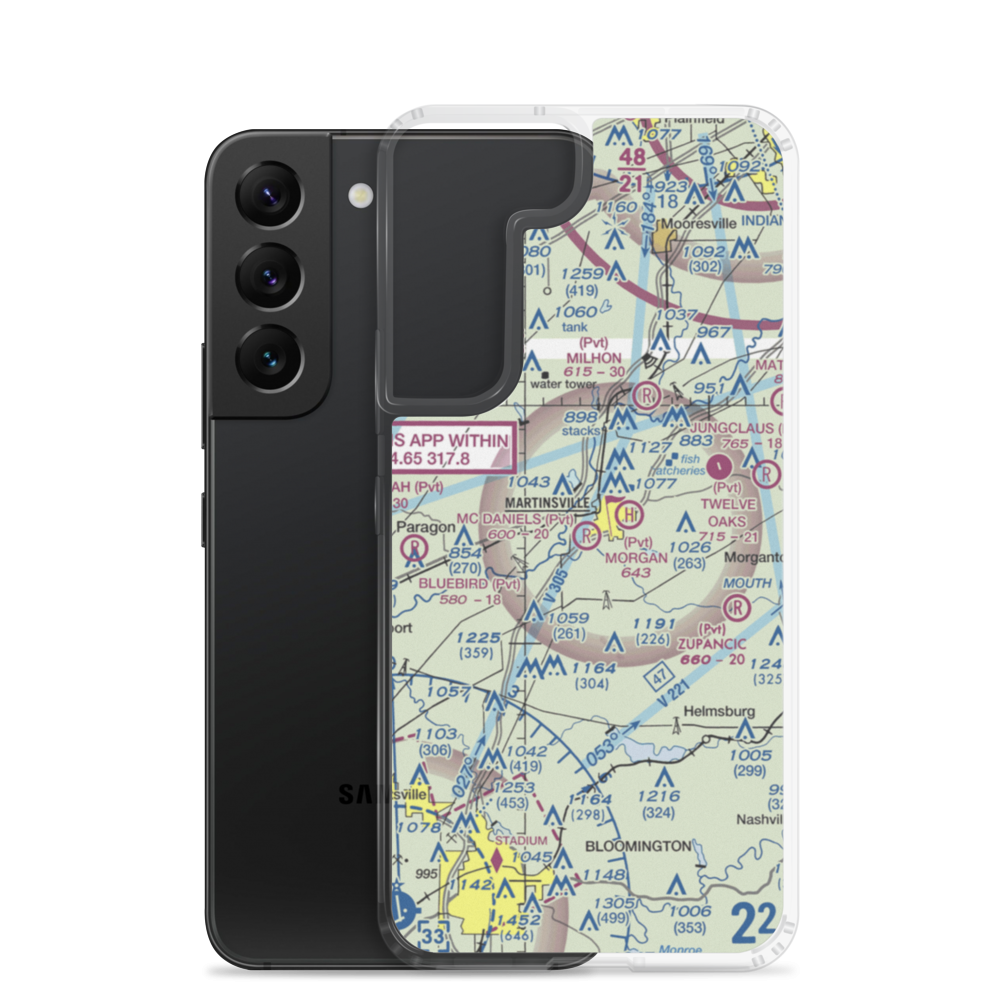 Mc Daniel's Field (90IN) VFR Sectional Samsung Case Samsung Galaxy S22 model shown