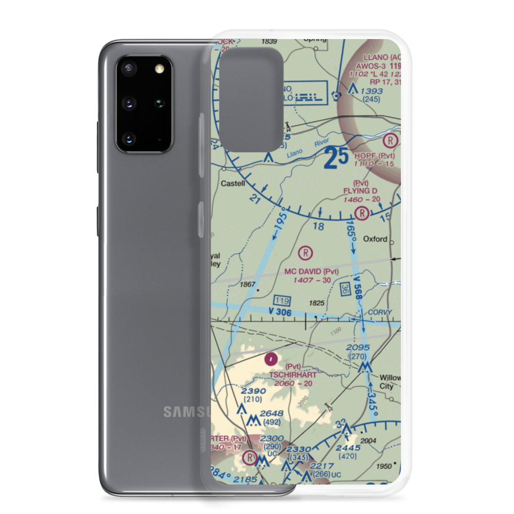 Mc David Ranch Airport (44TS) VFR Sectional Samsung Case Samsung Galaxy S20 Plus model shown