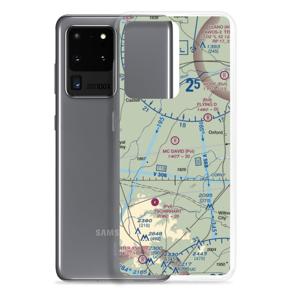 Mc David Ranch Airport (44TS) VFR Sectional Samsung Case Samsung Galaxy S20 Ultra model shown