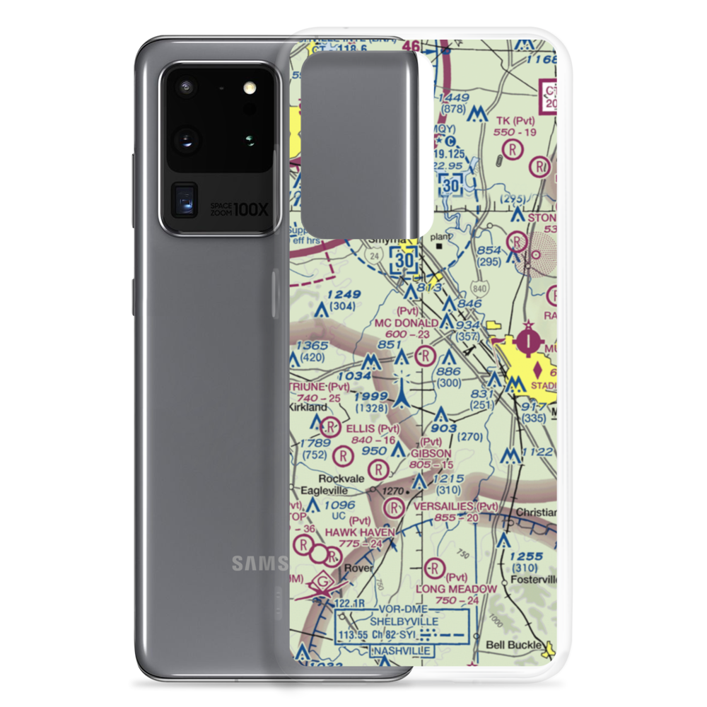 Mc Donald Airport (0TN5) VFR Sectional Samsung Case Samsung Galaxy S20 Ultra model shown