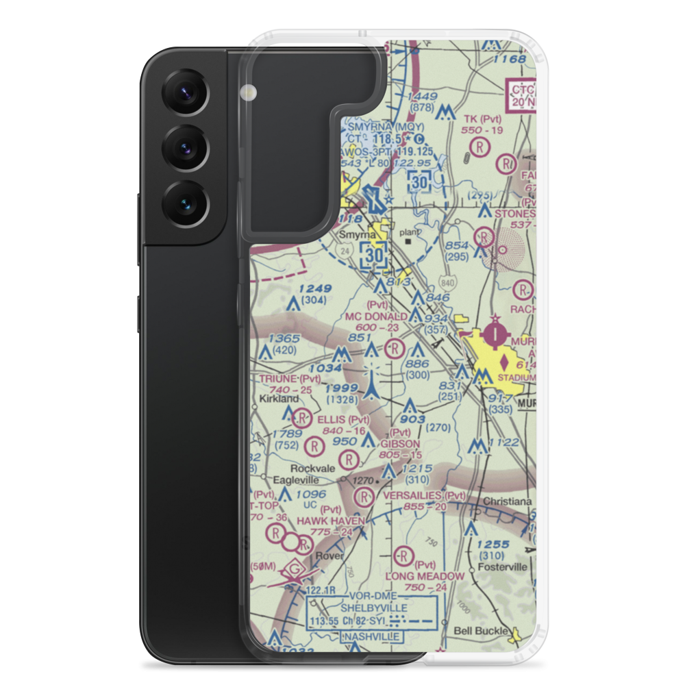 Mc Donald Airport (0TN5) VFR Sectional Samsung Case Samsung Galaxy S22 Plus model shown