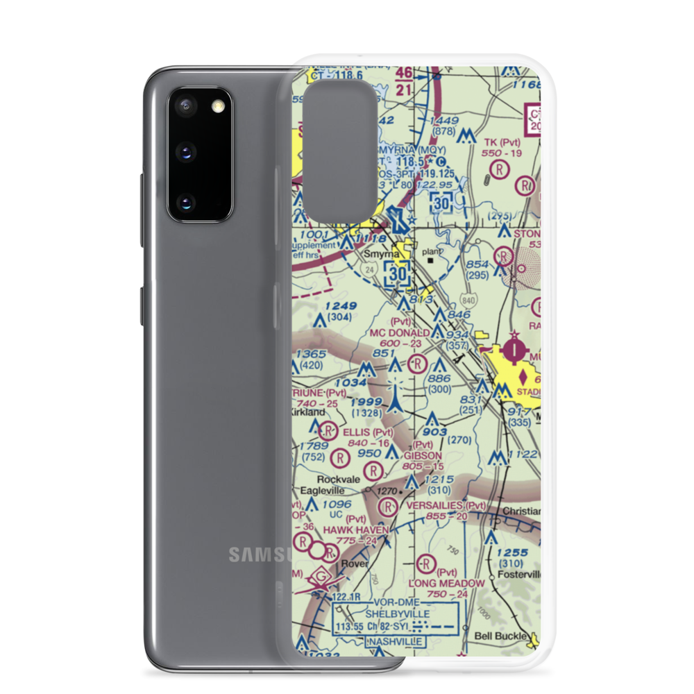 Mc Donald Airport (0TN5) VFR Sectional Samsung Case Samsung Galaxy S20 model shown