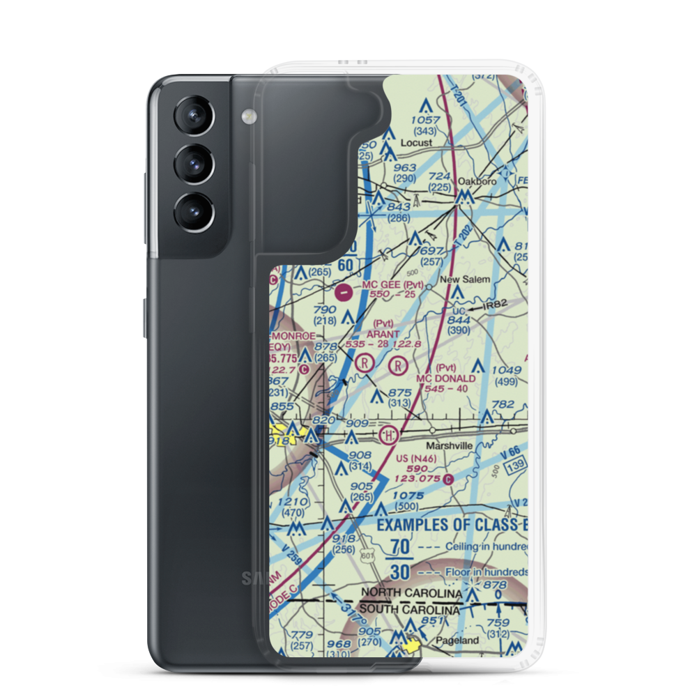 Mc Donald Field (3NC4) VFR Sectional Samsung Case Samsung Galaxy S21 model shown