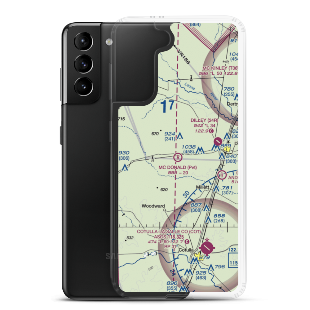 Mc Donald Ranch Airport (5TS5) VFR Sectional Samsung Case Samsung Galaxy S21 Plus model shown