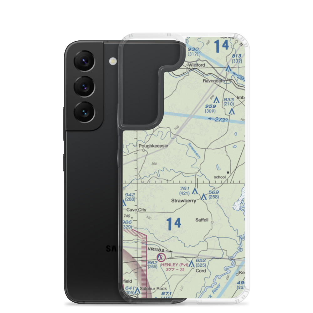 Mc Donald's Airstrip (6AR5) VFR Sectional Samsung Case Samsung Galaxy S22 model shown