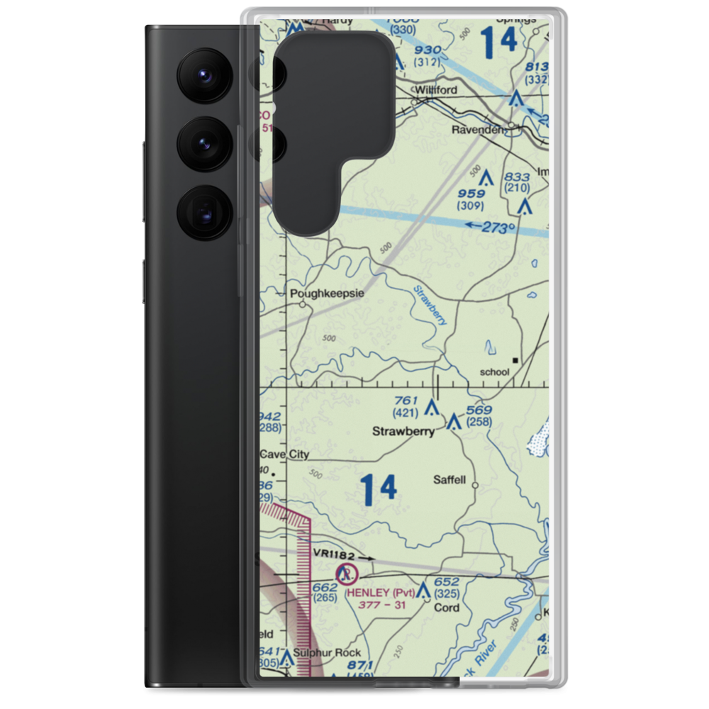 Mc Donald's Airstrip (6AR5) VFR Sectional Samsung Case Samsung Galaxy S22 Ultra model shown