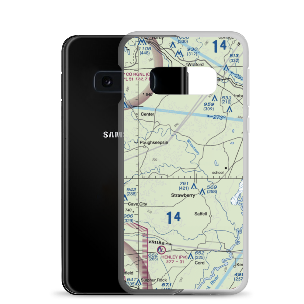 Mc Donald's Airstrip (6AR5) VFR Sectional Samsung Case Samsung Galaxy S10e model shown