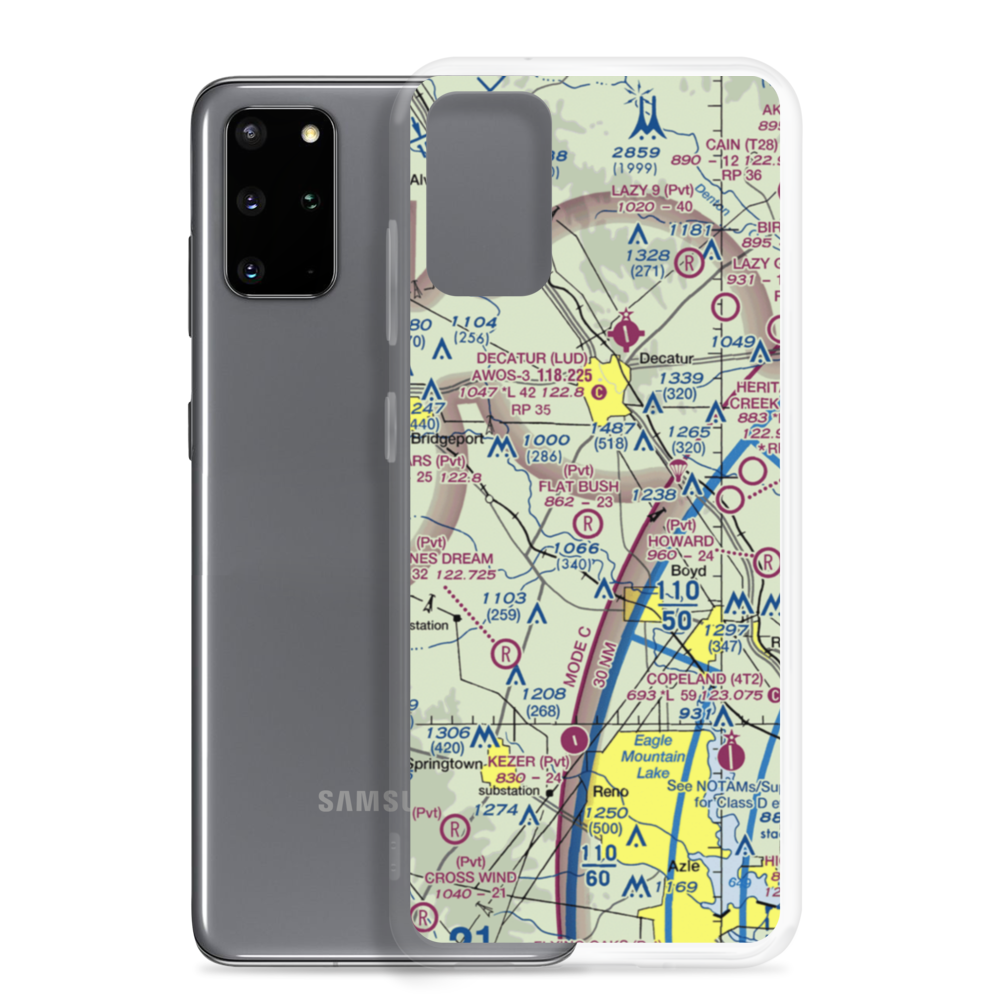 Mc Entire Airport (5TS4) VFR Sectional Samsung Case Samsung Galaxy S20 Plus model shown