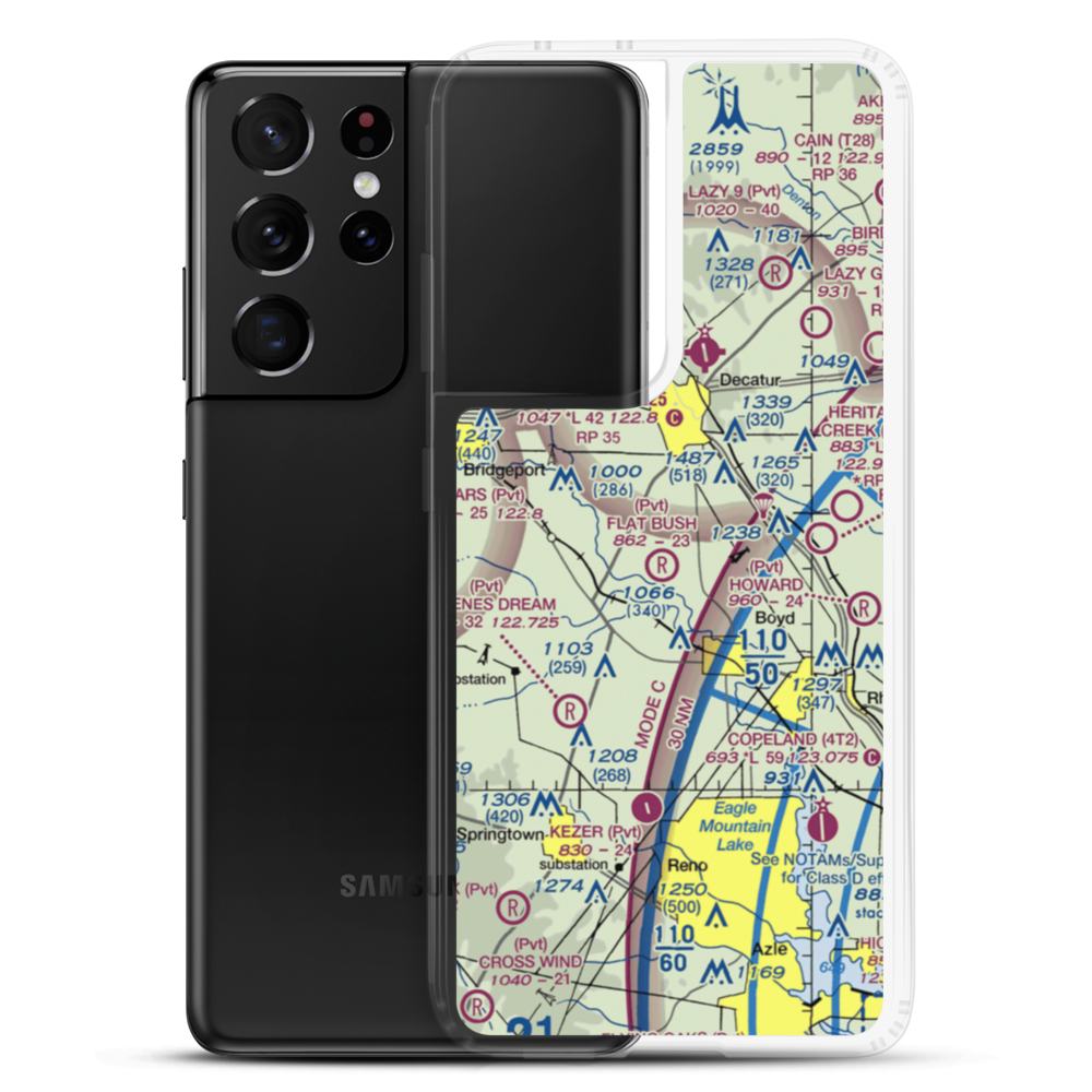 Mc Entire Airport (5TS4) VFR Sectional Samsung Case Samsung Galaxy S21 Ultra model shown