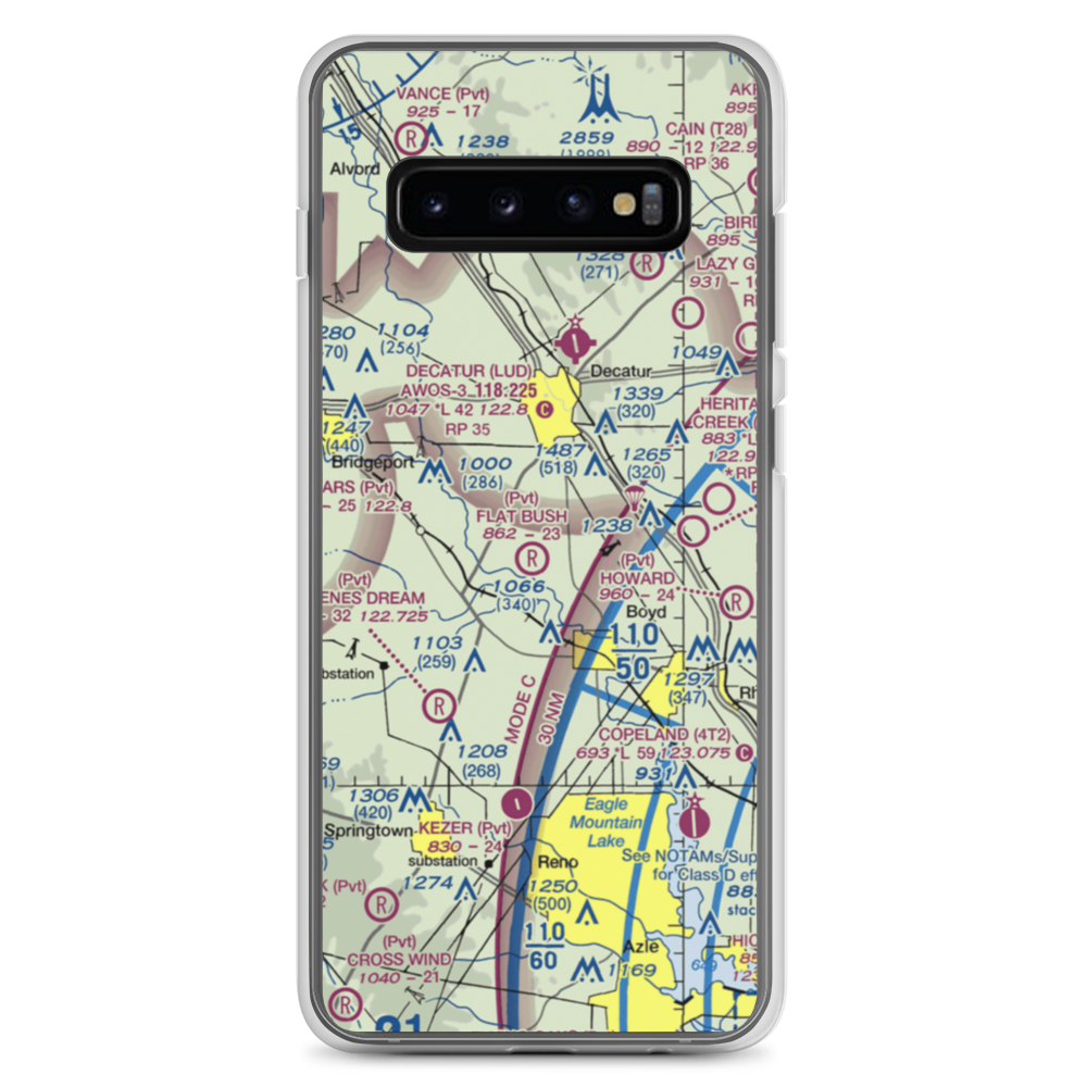 Mc Entire Airport (5TS4) VFR Sectional Samsung Case Samsung Galaxy S10+ model shown