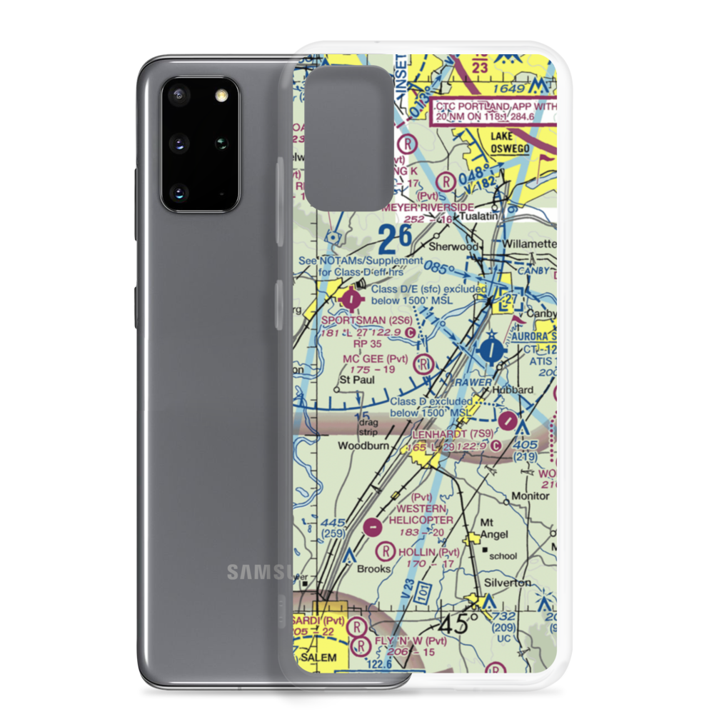 Mc Gee Airport (67OR) VFR Sectional Samsung Case Samsung Galaxy S20 Plus model shown