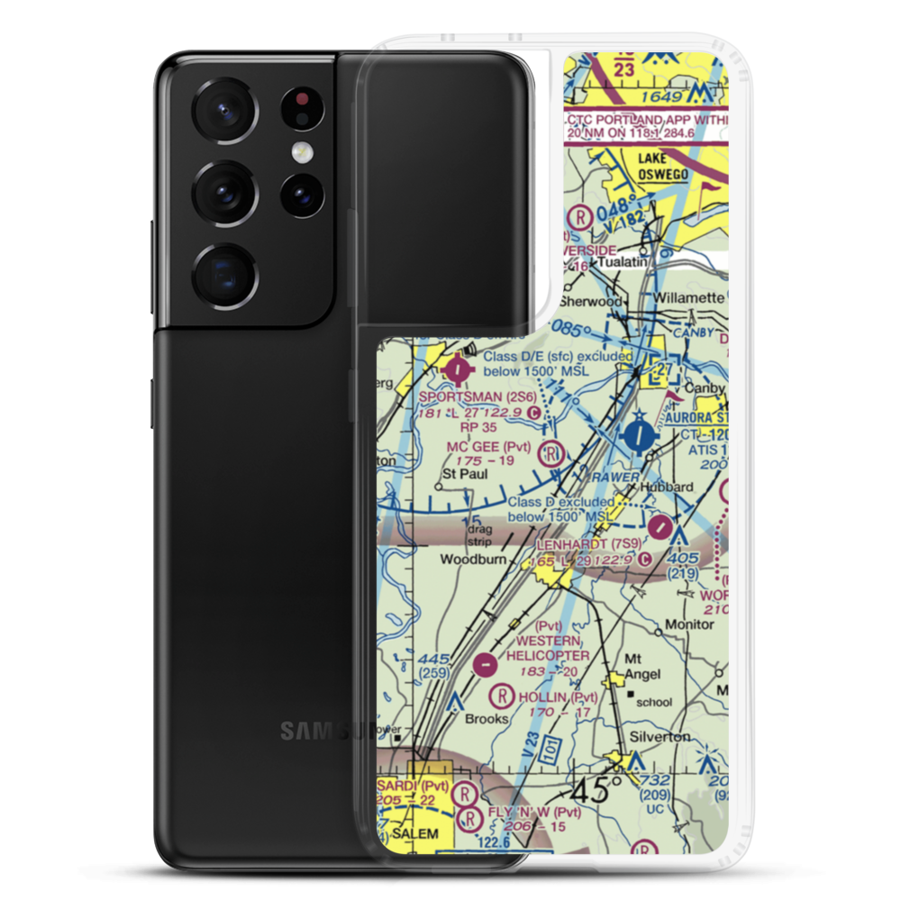Mc Gee Airport (67OR) VFR Sectional Samsung Case Samsung Galaxy S21 Ultra model shown