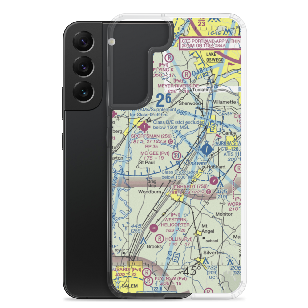 Mc Gee Airport (67OR) VFR Sectional Samsung Case Samsung Galaxy S22 Plus model shown