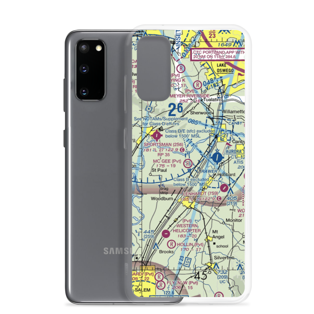 Mc Gee Airport (67OR) VFR Sectional Samsung Case Samsung Galaxy S20 model shown