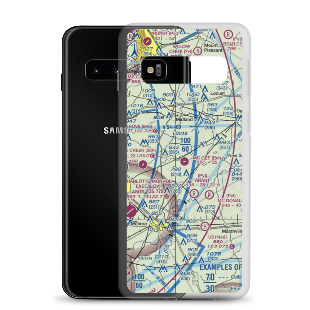 Mc Gee Field (24NC) VFR Sectional Samsung Case Samsung Galaxy S10 model shown