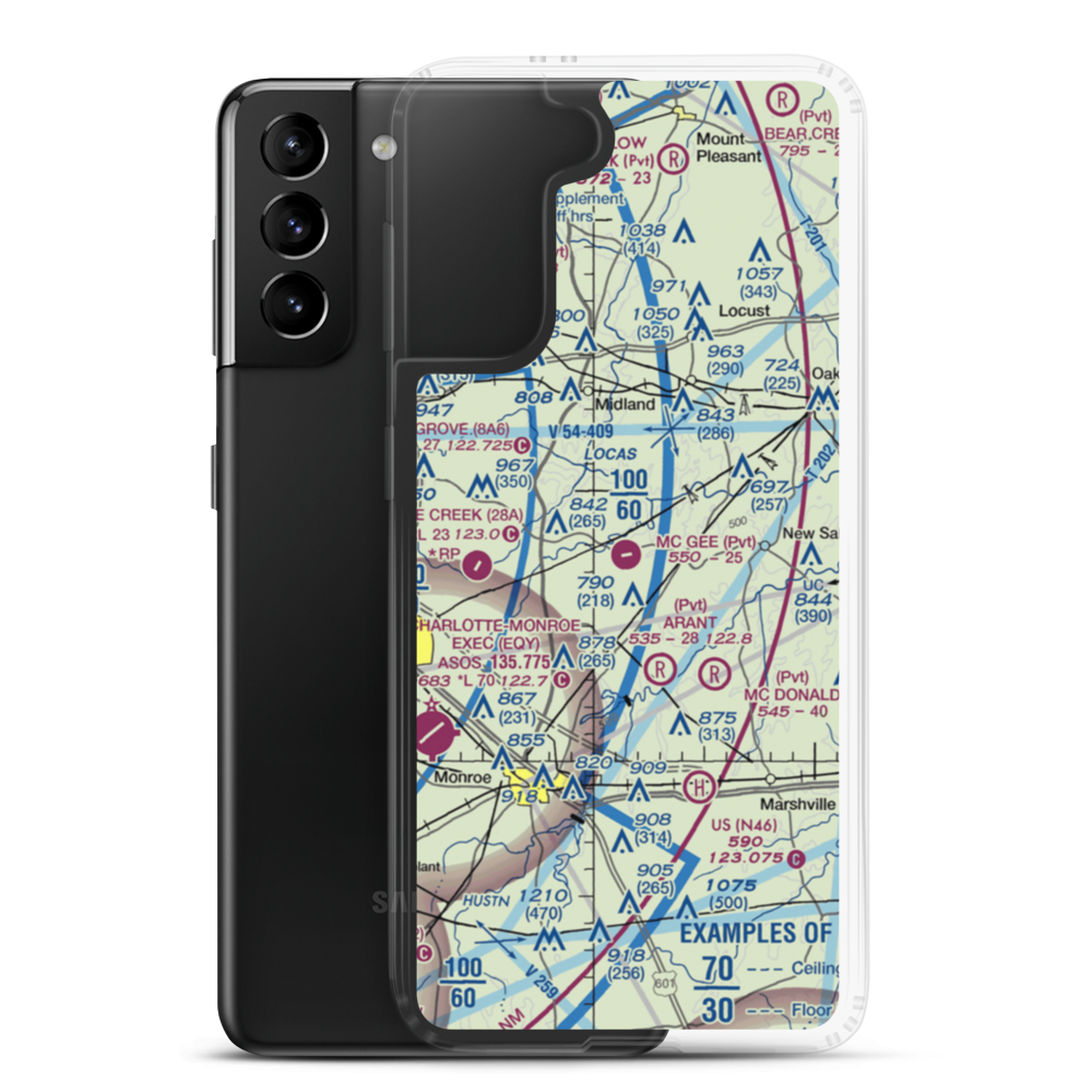 Mc Gee Field (24NC) VFR Sectional Samsung Case Samsung Galaxy S21 Plus model shown