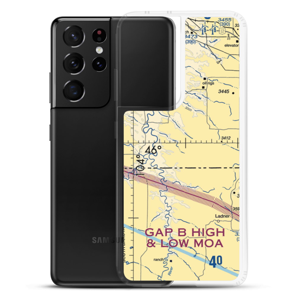 Mc Gee Strip (NA77) VFR Sectional Samsung Case Samsung Galaxy S21 Ultra model shown