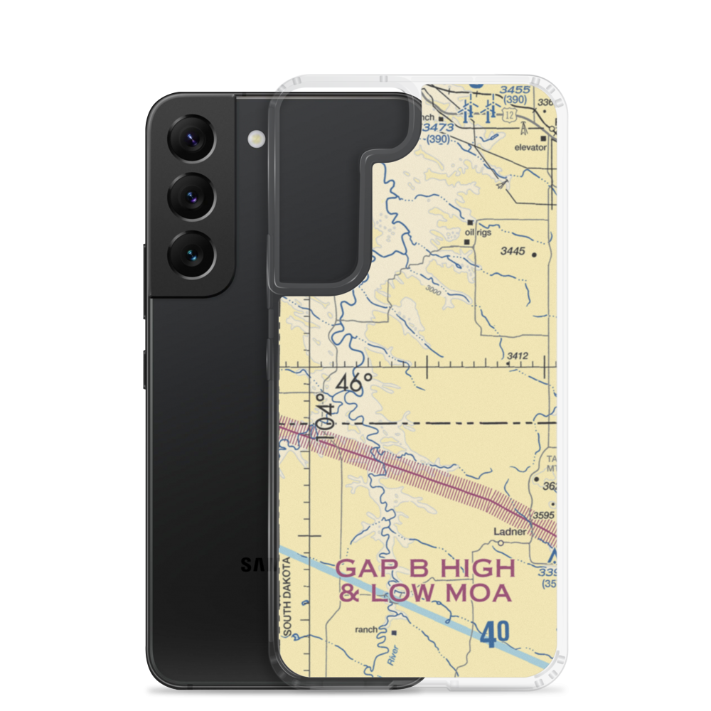 Mc Gee Strip (NA77) VFR Sectional Samsung Case Samsung Galaxy S22 model shown