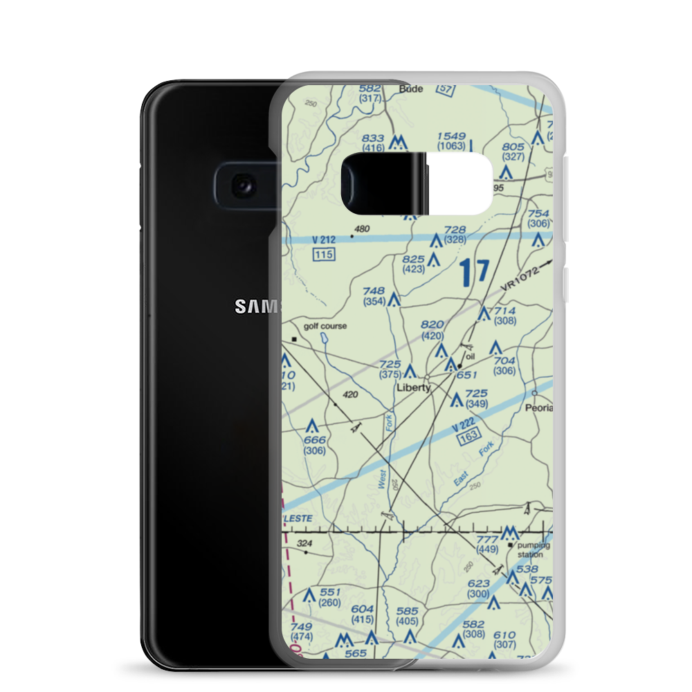 Mc Gehee Air Park (MS49) VFR Sectional Samsung Case Samsung Galaxy S10e model shown