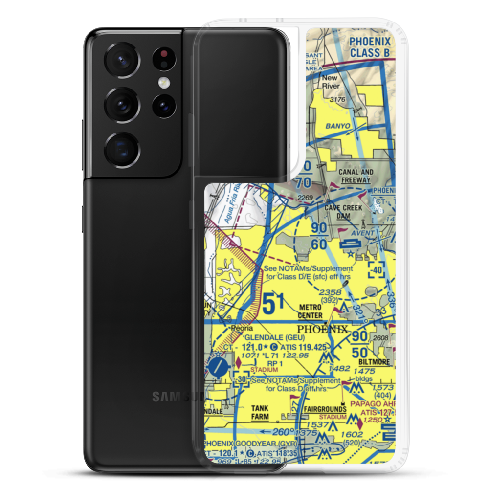 Mc Gill's Ultralight Field (2AZ7) VFR Sectional Samsung Case Samsung Galaxy S21 Ultra model shown