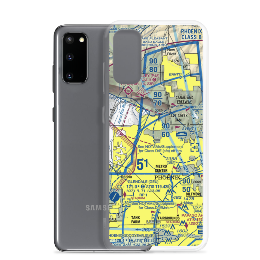 Mc Gill's Ultralight Field (2AZ7) VFR Sectional Samsung Case Samsung Galaxy S20 model shown