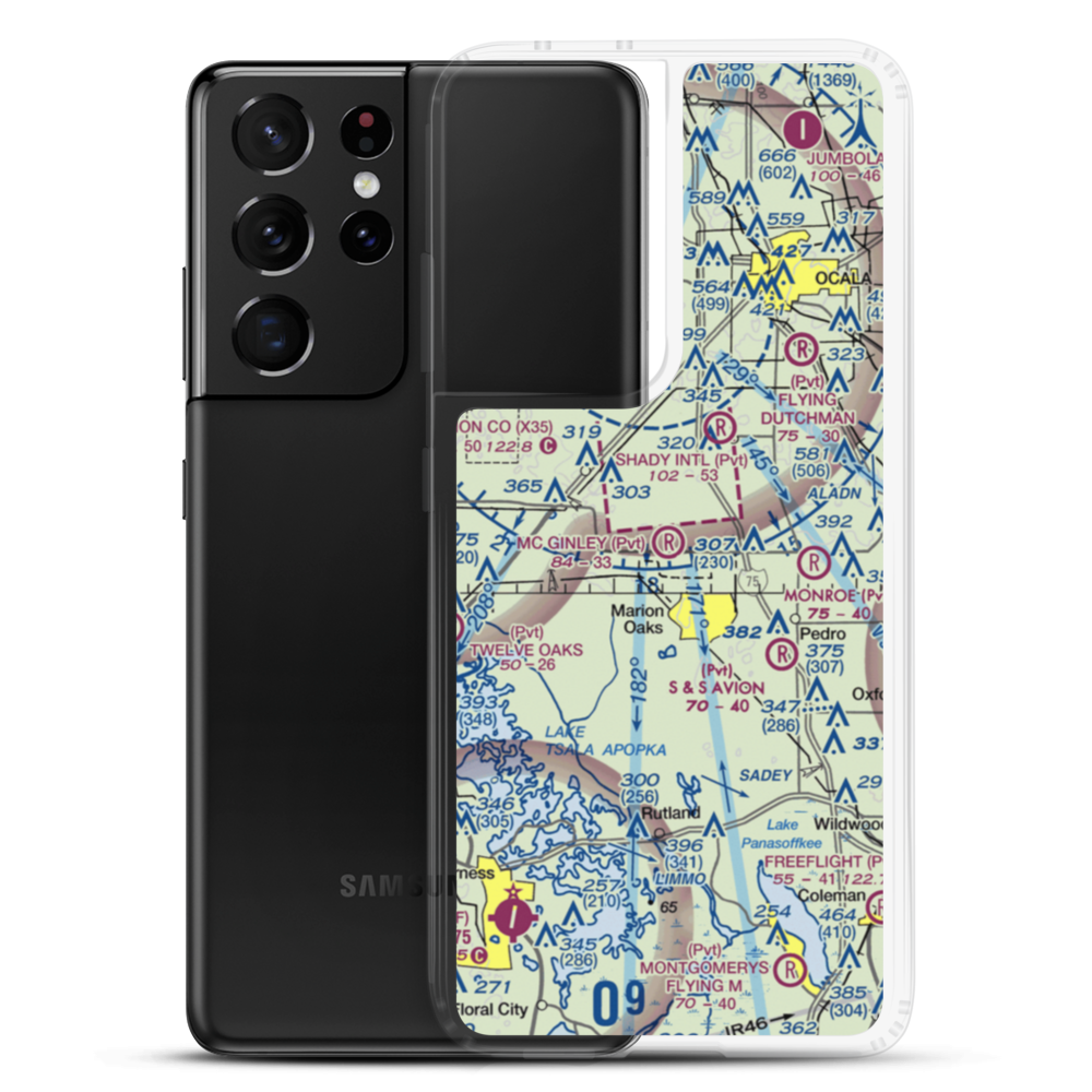 Mc Ginley Airport (FL61) VFR Sectional Samsung Case Samsung Galaxy S21 Ultra model shown