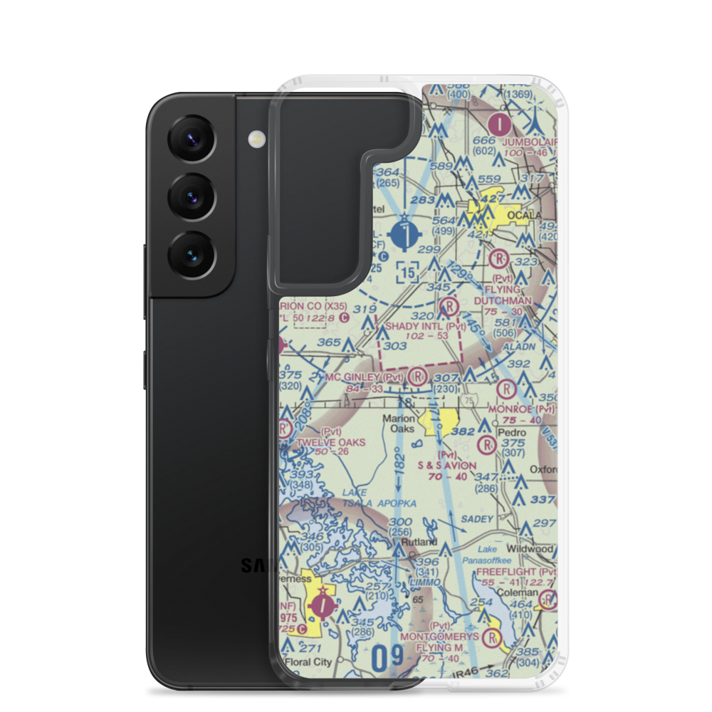 Mc Ginley Airport (FL61) VFR Sectional Samsung Case Samsung Galaxy S22 model shown