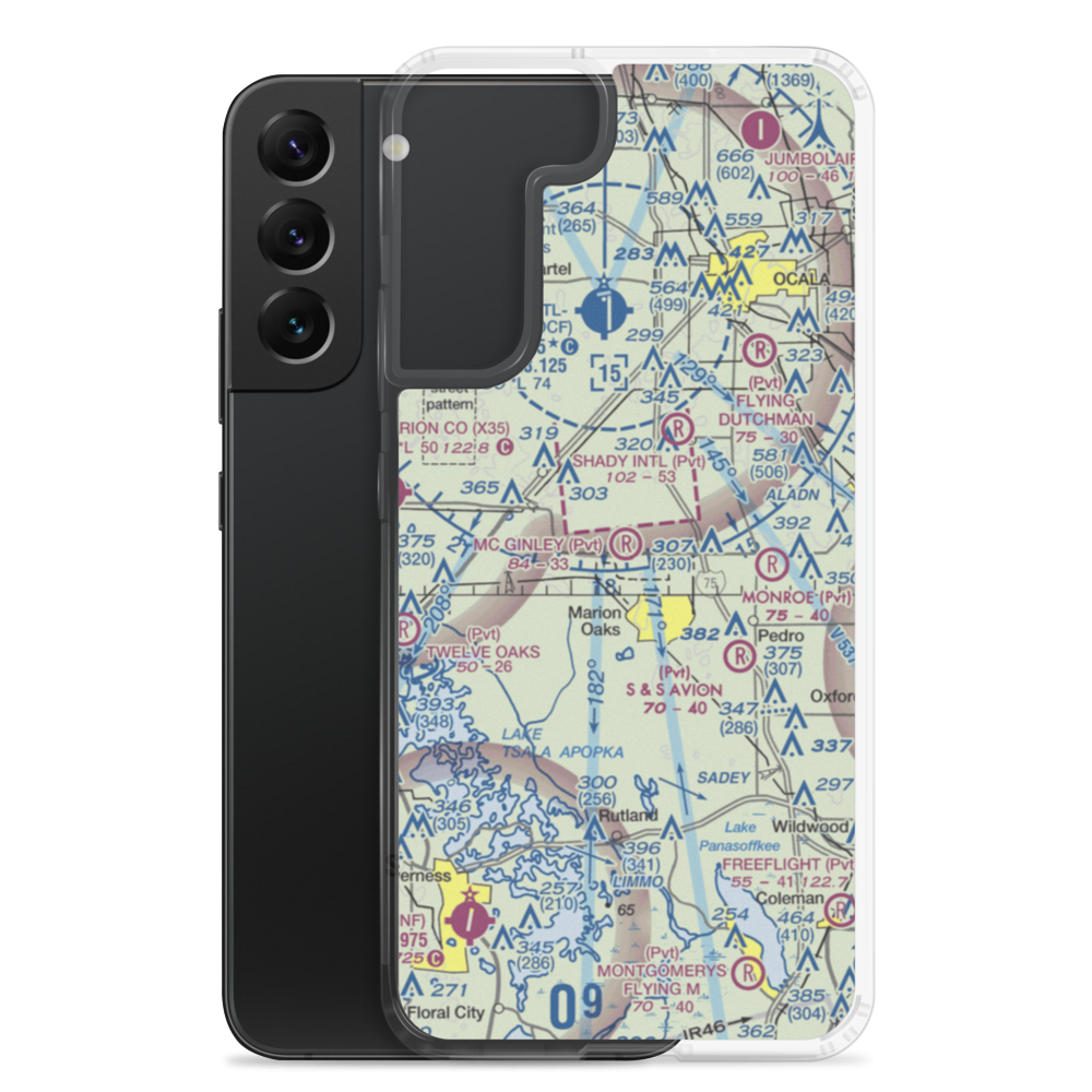 Mc Ginley Airport (FL61) VFR Sectional Samsung Case Samsung Galaxy S22 Plus model shown