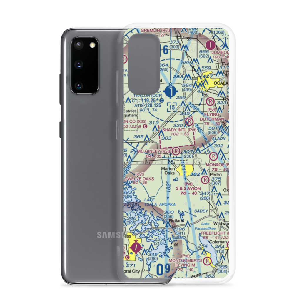 Mc Ginley Airport (FL61) VFR Sectional Samsung Case Samsung Galaxy S20 model shown