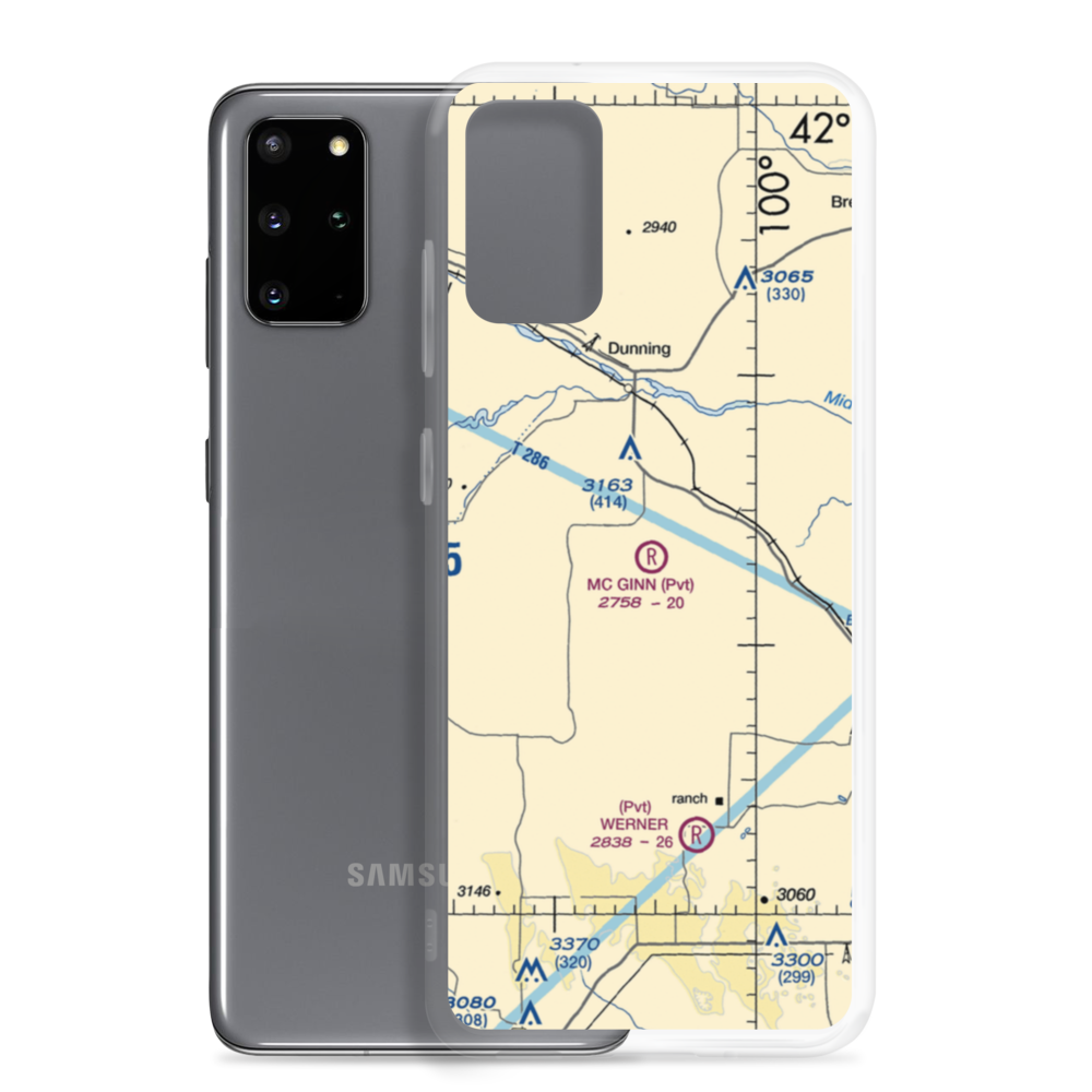 Mc Ginn Ranch Airport (32NE) VFR Sectional Samsung Case Samsung Galaxy S20 Plus model shown