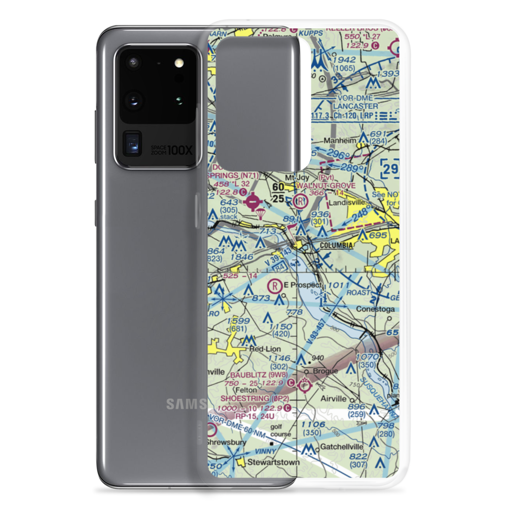 Mc Ginness Airport (8N7) VFR Sectional Samsung Case Samsung Galaxy S20 Ultra model shown