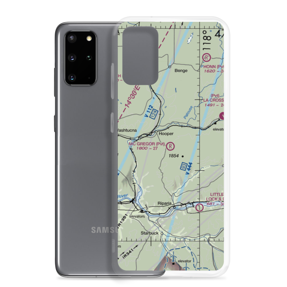Mc Gregor Airport (73WT) VFR Sectional Samsung Case Samsung Galaxy S20 Plus model shown