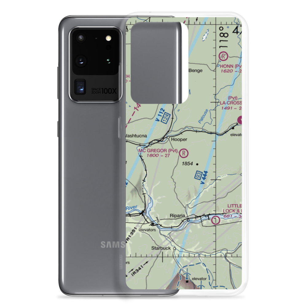 Mc Gregor Airport (73WT) VFR Sectional Samsung Case Samsung Galaxy S20 Ultra model shown