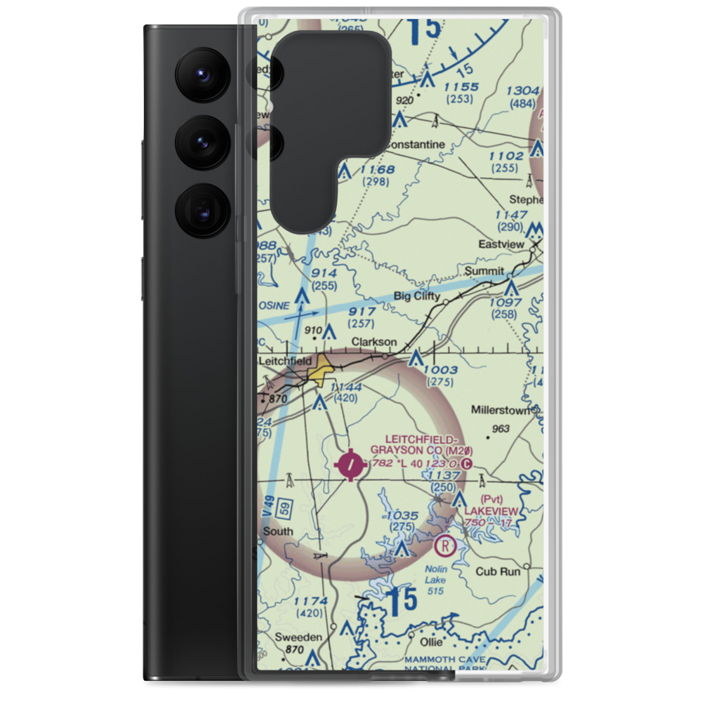 Mc Grew Airport (66KY) VFR Sectional Samsung Case Samsung Galaxy S22 Ultra model shown