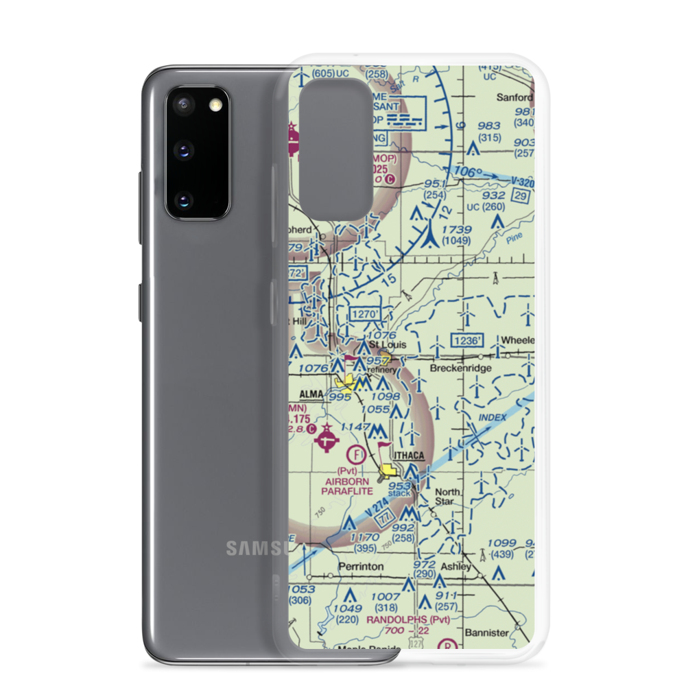 Mc Jilton Field (2MI4) VFR Sectional Samsung Case Samsung Galaxy S20 model shown